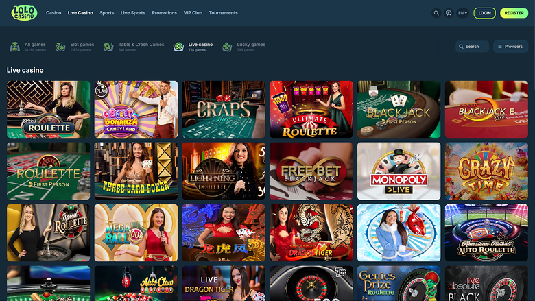 Lolo Casino Live Dealer