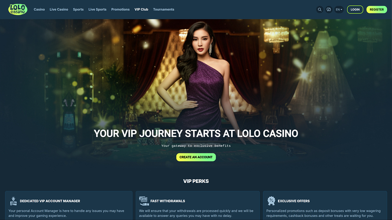 Lolo Casino VIP Program