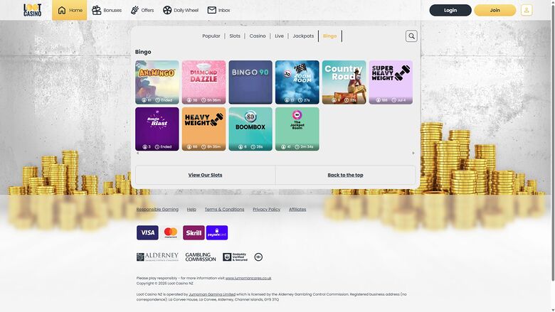 Loot Casino Desktop Bingo