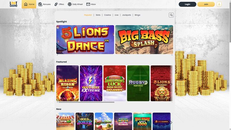 Loot Casino Desktop Games