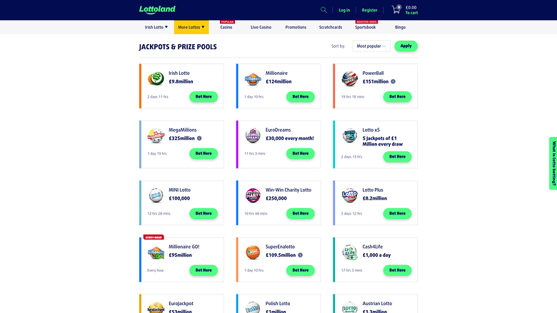 Lottoland Casino Desktop Lotto