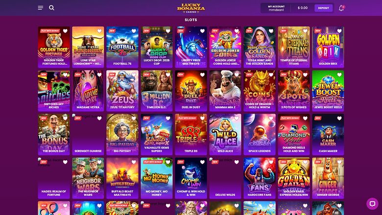 Lucky Bonanza Casino Desktop Games
