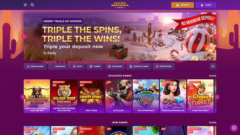 Buffalo Casino Desktop Homepage