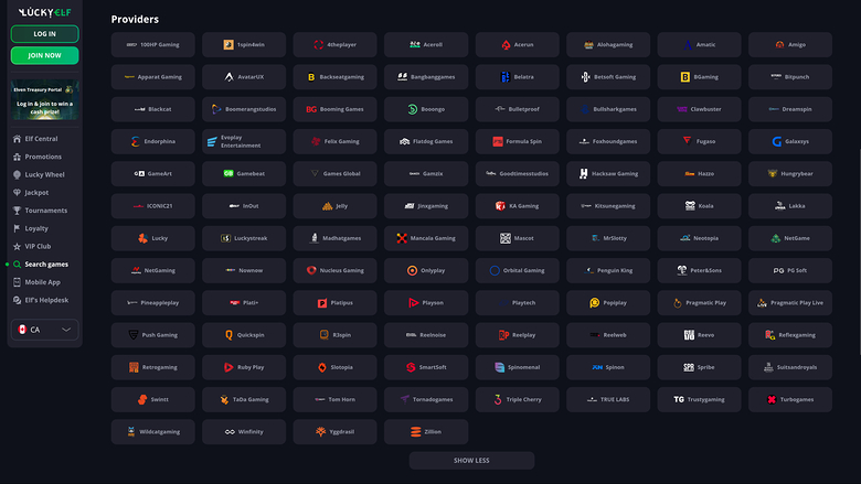 Luckyelf Casino Desktop Game Developers