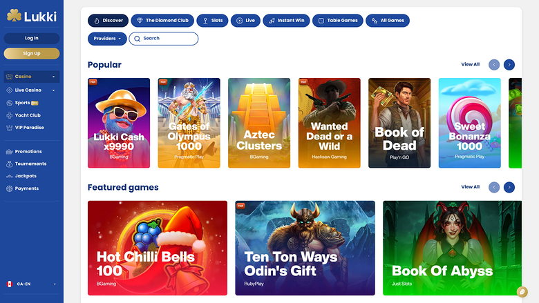 Lukki Casino Desktop Games