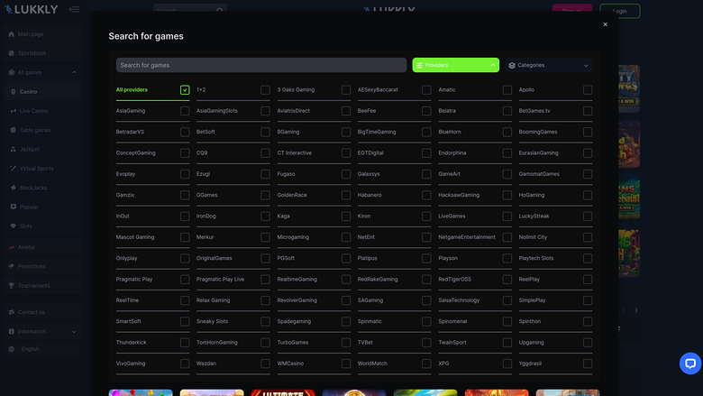 Lukkly Casino Desktop Game Developers