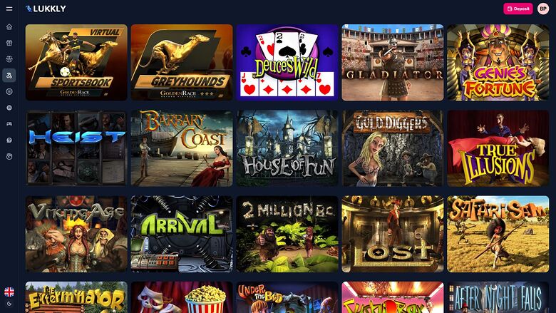 Lukkly Casino Desktop Games