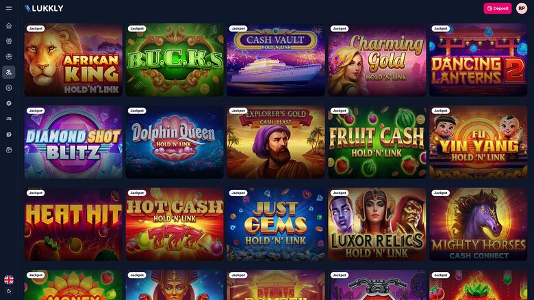Lukkly Casino Desktop Jackpot