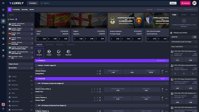 Lukkly Casino Desktop Sports