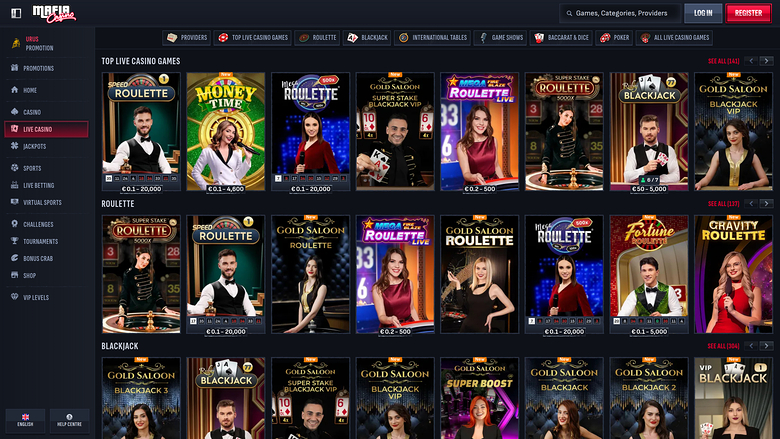 Mafia Casino Desktop Live Dealer