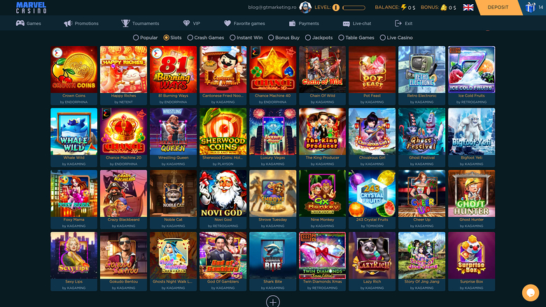 Marvel Casino Desktop Games