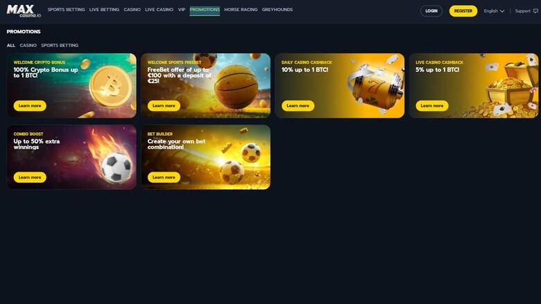 MaxCasino Promotions