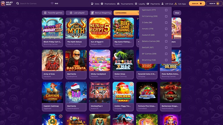 MilkyWay Casino Desktop Game Developers