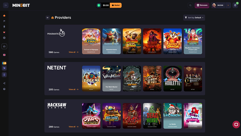 Minebit Casino Desktop Game Developers