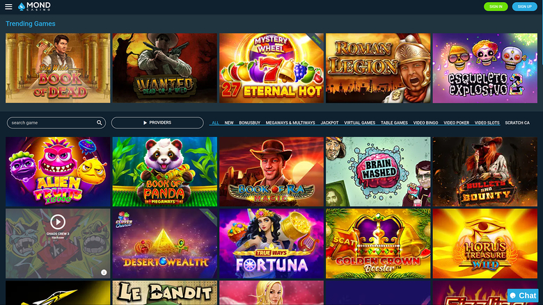 Mond Casino Desktop Games
