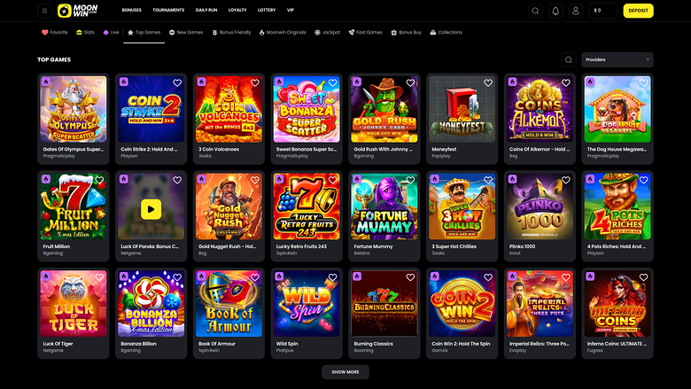 Moonwin Casino Desktop Games