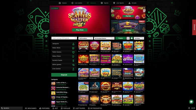 MrVegas Casino Desktop Jackpot