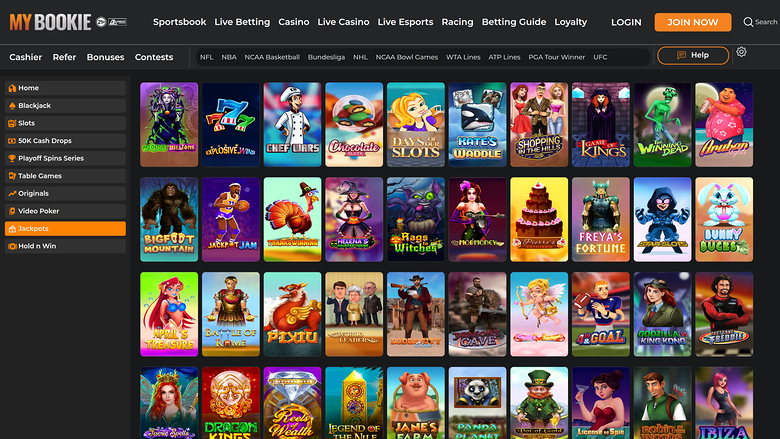 MyBookie Casino Desktop Jackpot
