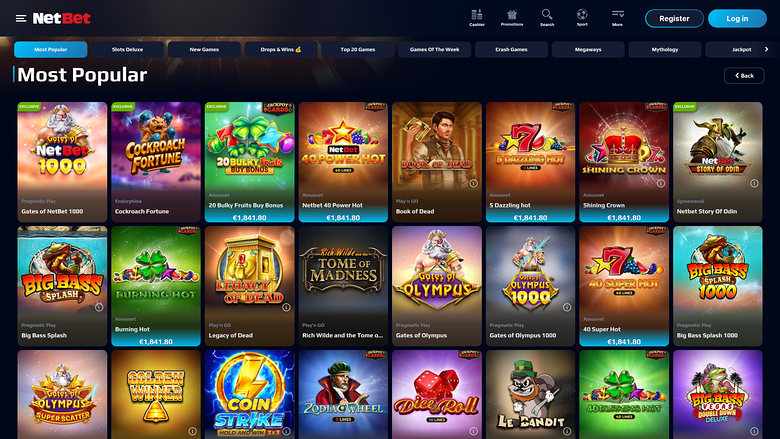 NetBet Casino Desktop Games