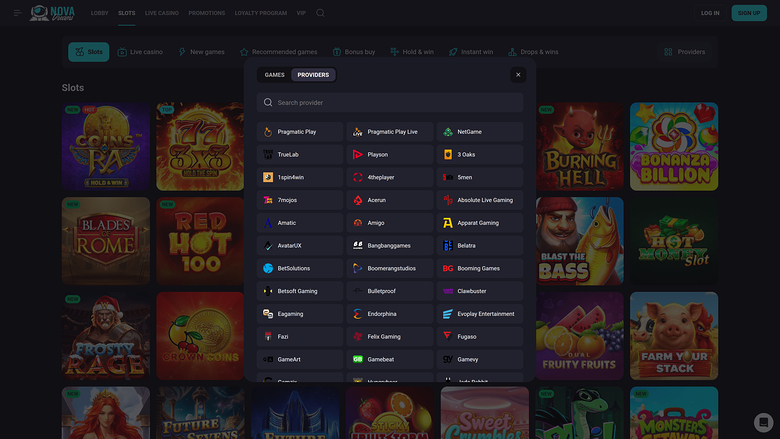 NovaDreams Casino Desktop Game Developers