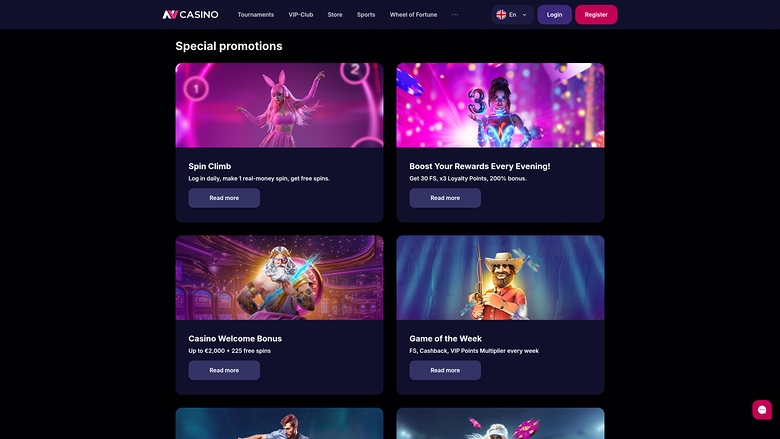 NV Casino Desktop Promotions