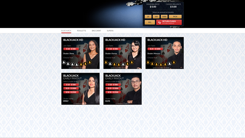 Online Casino Games Desktop Live Dealer