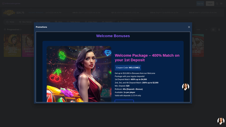 Online Casino Games Desktop Promotions