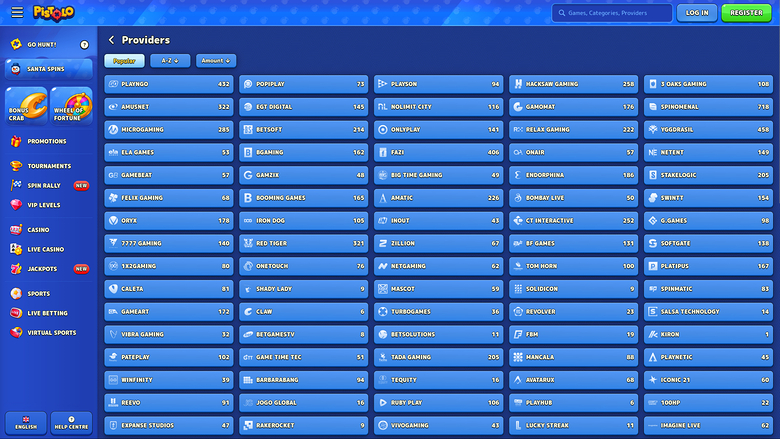 Pistolo Casino Desktop Game Developers