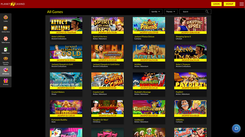 Planet 7 Casino Desktop Jackpot