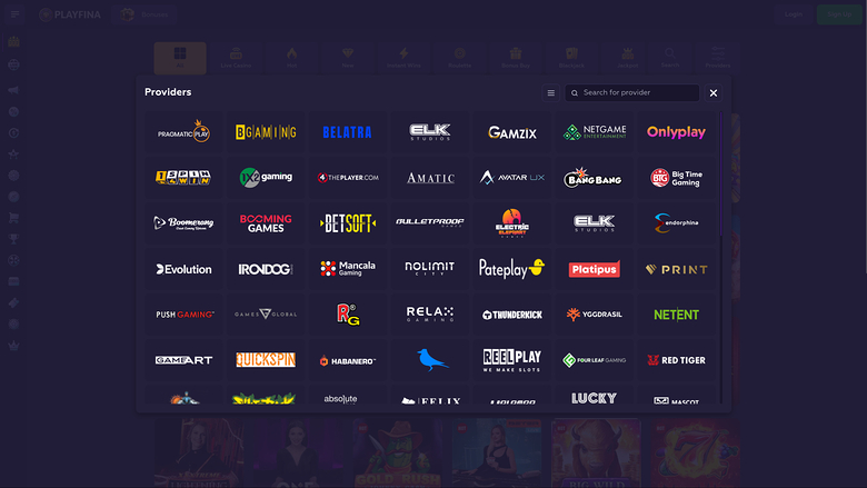 Playfina Casino Desktop Game Developers