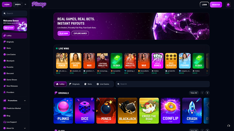 Plump Casino Games