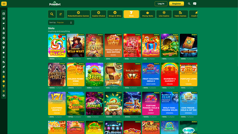 PokerBet Casino Desktop Games
