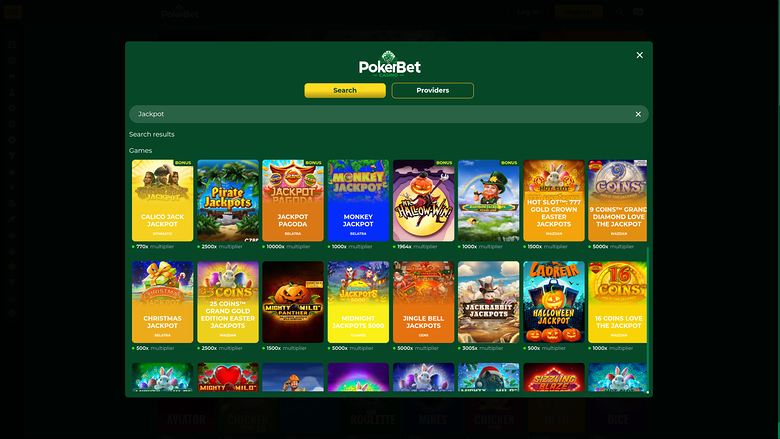 PokerBet Casino Desktop Jackpot