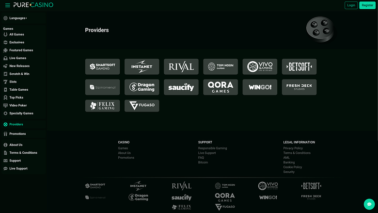PureCasino Desktop Game Developers