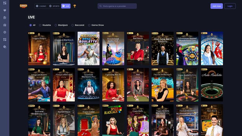 Quid Slots Casino Desktop Live Dealer