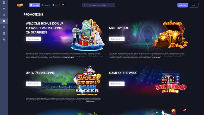 Quid Slots Casino Desktop Promotions