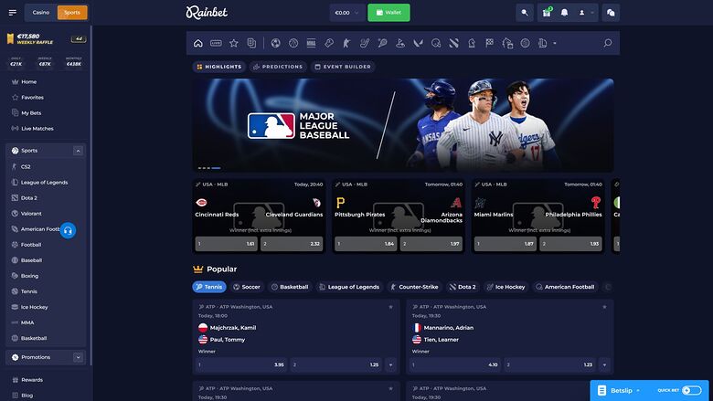 Rainbet Casino Desktop Challenges