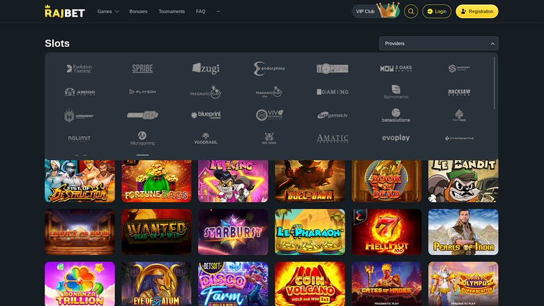 RajBet Casino Desktop Game Developers