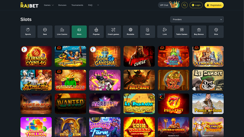 RajBet Casino Desktop Games