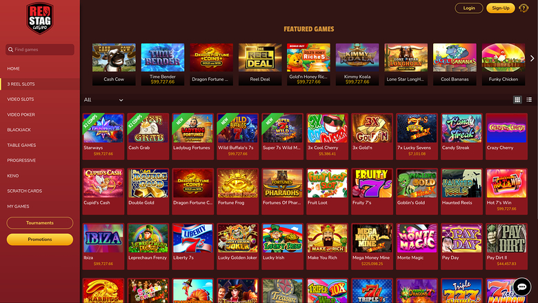Red Stag Casino Desktop Games