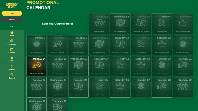 Reels of Joy Calendar Desktop