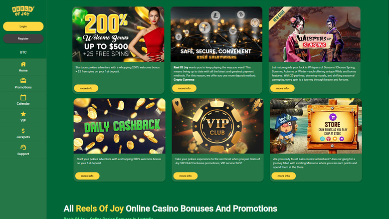 Reels of Joy Promotions Desktop
