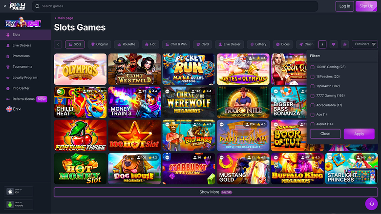 RichPrize Casino Desktop Game Developers