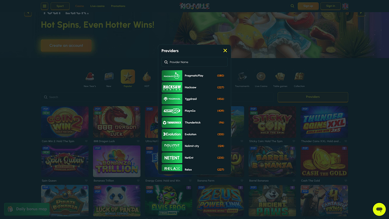 Richville Casino Desktop Game Developers