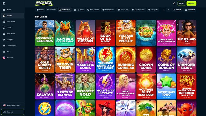 Rise of Bets Casino Desktop Games