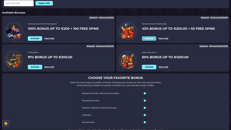 RockstarWin Casino Desktop Promotions