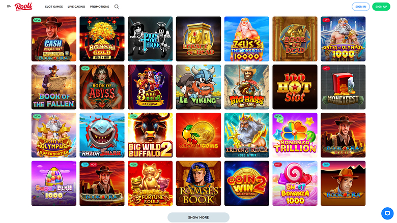 Rooli Casino Desktop Games