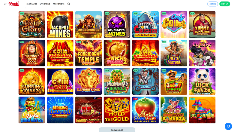 Rooli Casino Desktop Jackpot