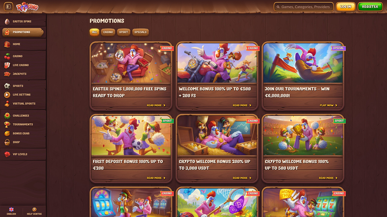 Roostino Casino Promotions