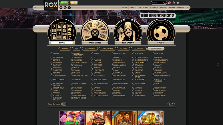 Rox Casino Desktop Game Developers